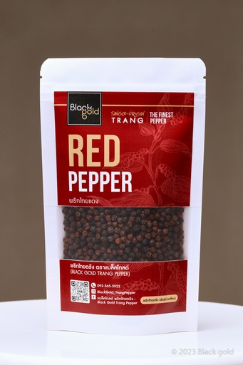 Red Trang peppercorns in 100 g zip lock pouch bag