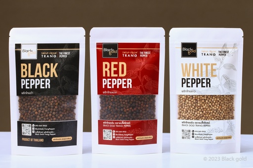 Triple colors Trang peppercorns in 100 g zip lock pouch bag set